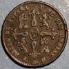 Spain 8 Maravedis 1836 Isabel II KM# 512.3 (6770) - Image 2