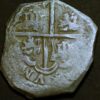 Bolivia Cobs coin 4 Reales Philip IV 1629 P Crowned arms KM#17b no2854 - Image 2