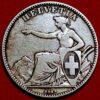 2 Francs 1860 B silver Switzerland KM# 10a (E256)