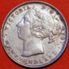 Newfoundland . 20 Cents 1890. Queen Victoria. KM#4 . Silver Coin (@44)  - Image 2