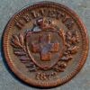 Switzerland Rappen 1872 B KM# 3.1