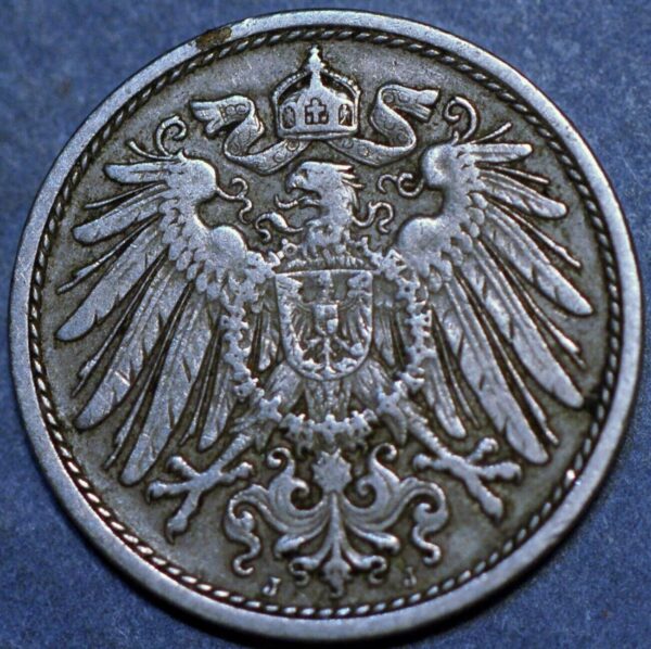 Germany Empire 10 Pfennig 1906 J Wilhelm II KM# 12 - Image 2