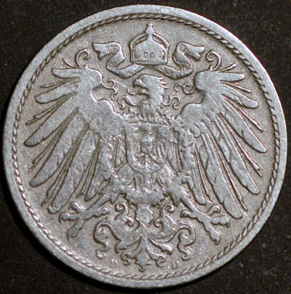 Germany Empire 10 Pfennig 1901 D Wilhelm II KM# 12 - Image 2