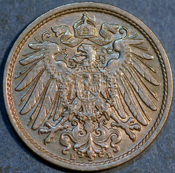 Germany Empire 10 Pfennig 1906 E Wilhelm II KM# 12 - Image 2