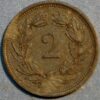 Switzerland 2 Rappen 1944 KM# 4.2b
