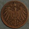 Germany 1 Pfennig 1892 G Wilhelm II KM# 10 (1392)