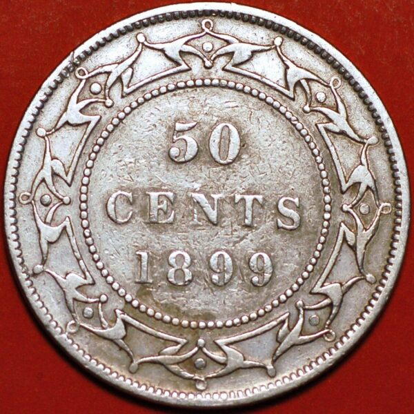 50 Cents 1899 Victoria silver Newfoundland KM#6 (G295TO)