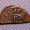 England Hamered 1050-1465 Half Peny silver - Image 2