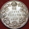 25 Cents 1917 George V silver Canada KM#24