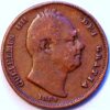 1 Farthing 1834 Gulielmus IV British United Kingdom