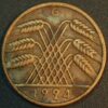 Germany Weimar Republic 10 Reichspfennig 1924 G KM# 33