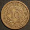 Germany Weimar Republic 10 Reichspfennig 1924 F KM# 33 - Image 2