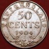 50 Cents 1904 Edward VII silver Newfoundland KM#11 (G386TO)