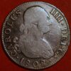 Spain 2 Reales 1808 IG Charles IV KM# 430.1 (6754)