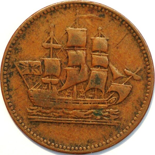 Canada token Ships Colonies Commerce Breton 997 - Image 2