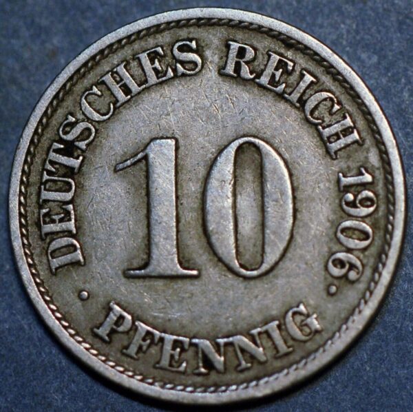 Germany Empire 10 Pfennig 1906 J Wilhelm II KM# 12