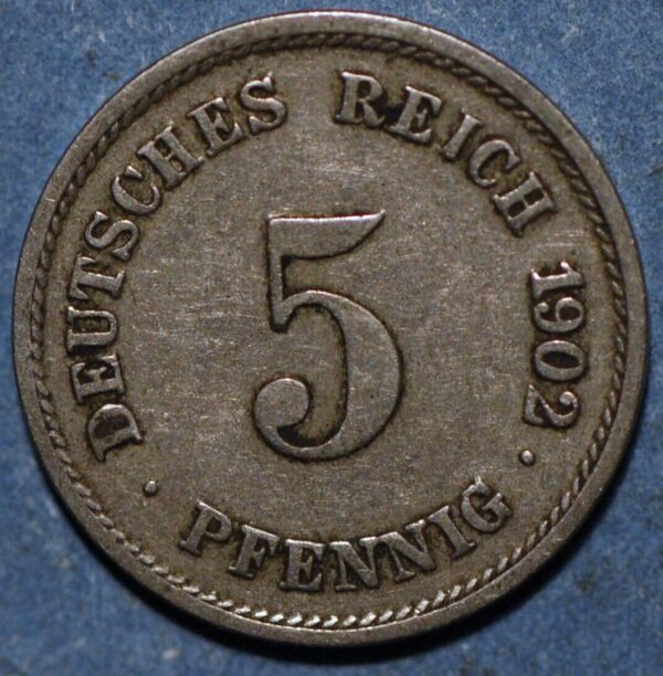 Germany Empire 5 Pfennig 1902 G KM# 11