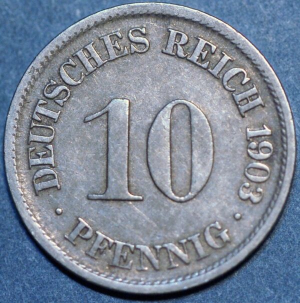 Germany Empire 10 Pfennig 1903 F Wilhelm II KM# 12