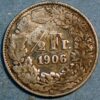 Switzerland 1/2 Franc 1906 B KM# 23 - Image 2