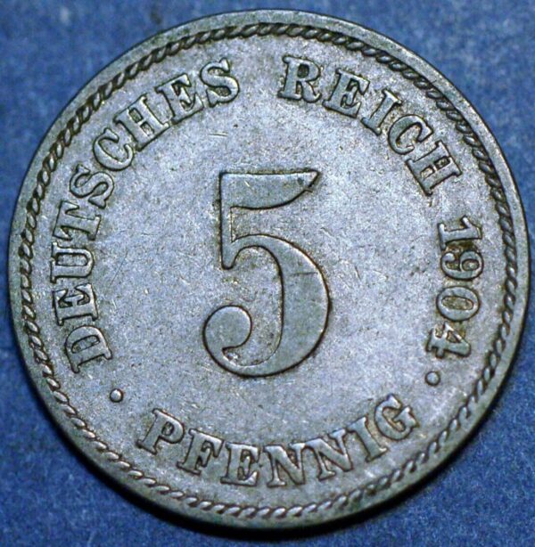 Germany Empire 5 Pfennig 1904 E KM# 11