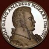 Europian Medal Wolfang Amadeus Moxart Silver