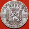 Belgium 50 Centimes 1866 Leopold II silver KM#26 - Image 2
