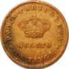 India Portug 1/4 Tanga 1886 Luiz I Calcutta mint KM# 308 - Image 2