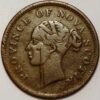 1 Penny 1843 Victoria Token Nova Scotia Canada