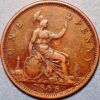 United Kingdom One Penny 1866 Victoria Queen