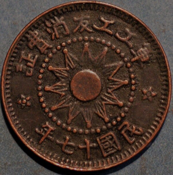 China Token coinage Fen Date17 KM#Tn1 (S321)