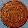 United States 2 Cents 1868 KM# 94    - Image 2