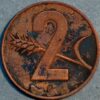 Switzerland 2 Rappen 1958 KM# 47