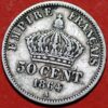 1864 A 50 Centimes Napoleon III Paris France