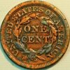 United States 1 Cent 1846 Liberty Head Braided Hair Cent KM# 67 - Image 2