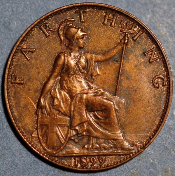 Great Britain Farthing 1899 KM# 788.2 - Image 2