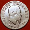 1 Lira 1863 Vittorio Emanuele II silver KM#5 Italy - Image 2