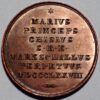 Italy Medal 1903 Maresciallo Perpetuo Principe Mario Chigi. Bronze (4047L)