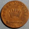 Italian States KINGDOM OF NAPOLEON 3 Centesimi 1808 B C# 2.1