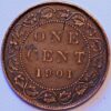 1 Cent 1901 Victoria Canada KM#7 - Image 2