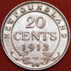 20 Cents 1912 George V silver Newfoundland KM#15