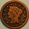 United States 1 Cent 1850 Liberty Head Braided Hair Cent KM# 67