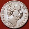 1887 2 lire Umberto I silver Italy