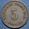 Germany Empire 5 Pfennig 1910 G KM# 11