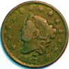 1 Cent 1827 United States Liberty Head Braided Hair Cent KM# 67