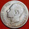 Spain 50 Centimos 1880 MS M Alfonso XII King Silver Coin 