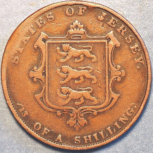 1851 States of Jersey Victoria 1/13 Shilling - Image 2