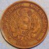 2 Centavos 1888 Argentina KM# 33
