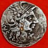 Roma Denar Silver coin ND M'ATII ROMA