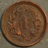 Switzerland Rappen 1884 B KM# 3.1