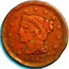 United States 1 Cent 1852 Liberty Head Braided Hair Cent KM# 67